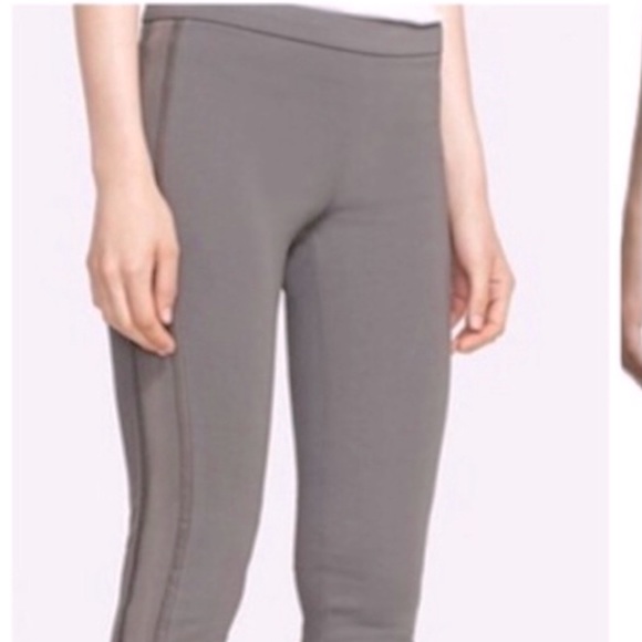 Vince Grey Joggers with leather piping on the side - Picture 1 of 5
